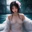 用户云雀画师头像，活泼女生侧脸，马尾辫，动漫风格头像